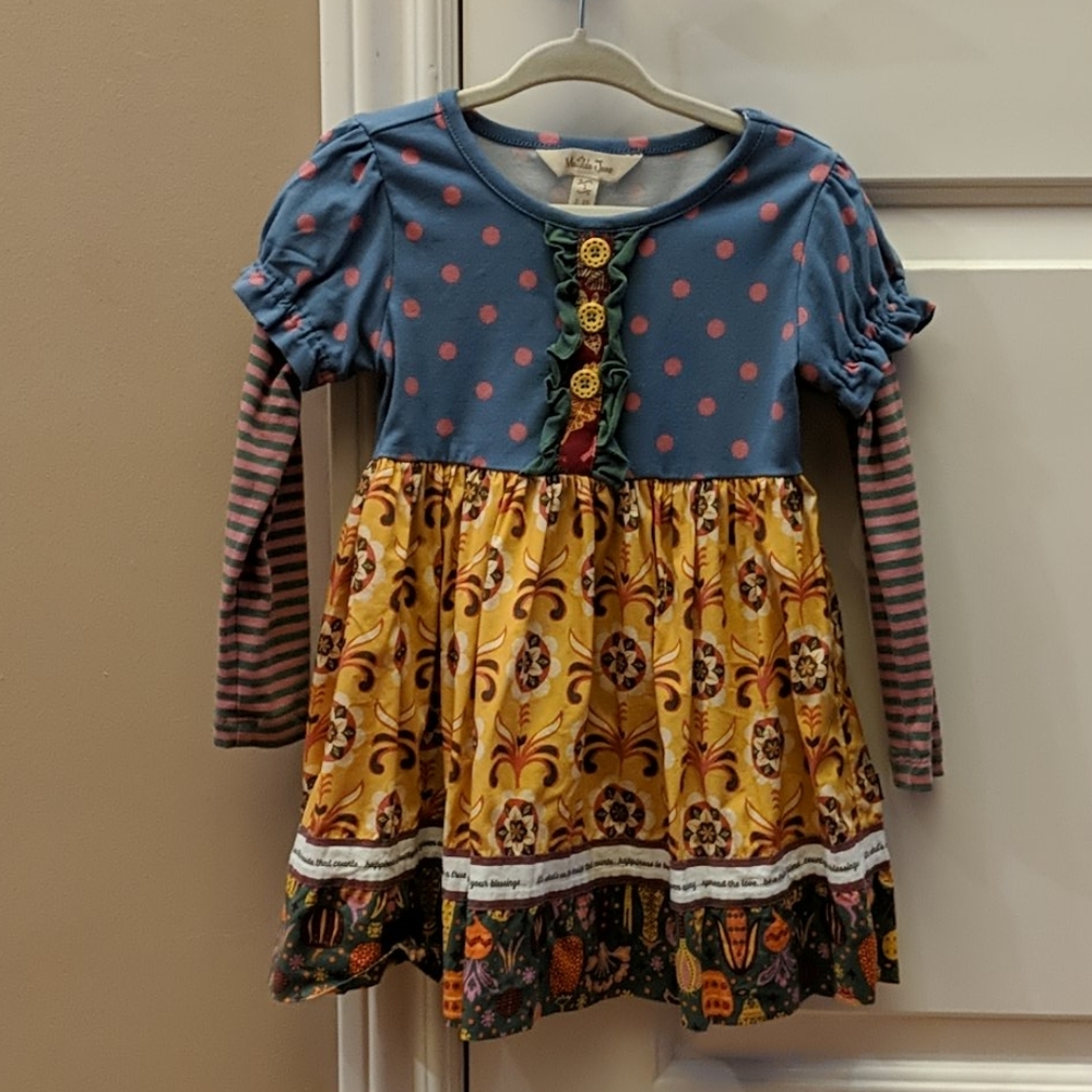 Matilda Jane dress and matching tights